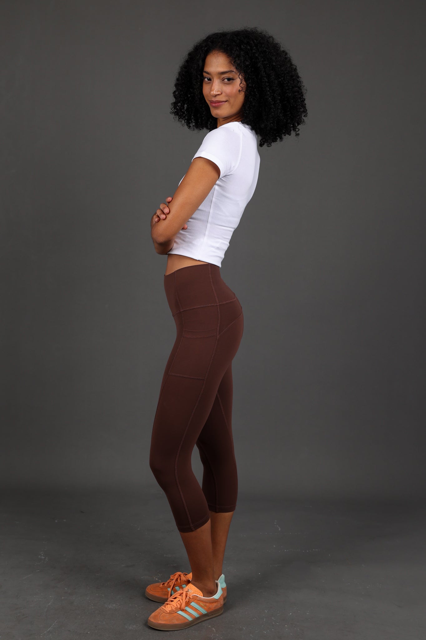 "Utility" High Waist Pocket Capri