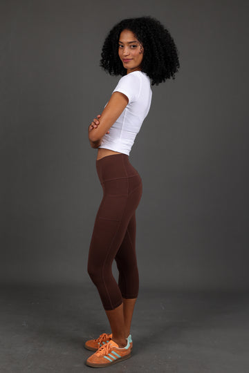 "Utility" High Waist Pocket Capri