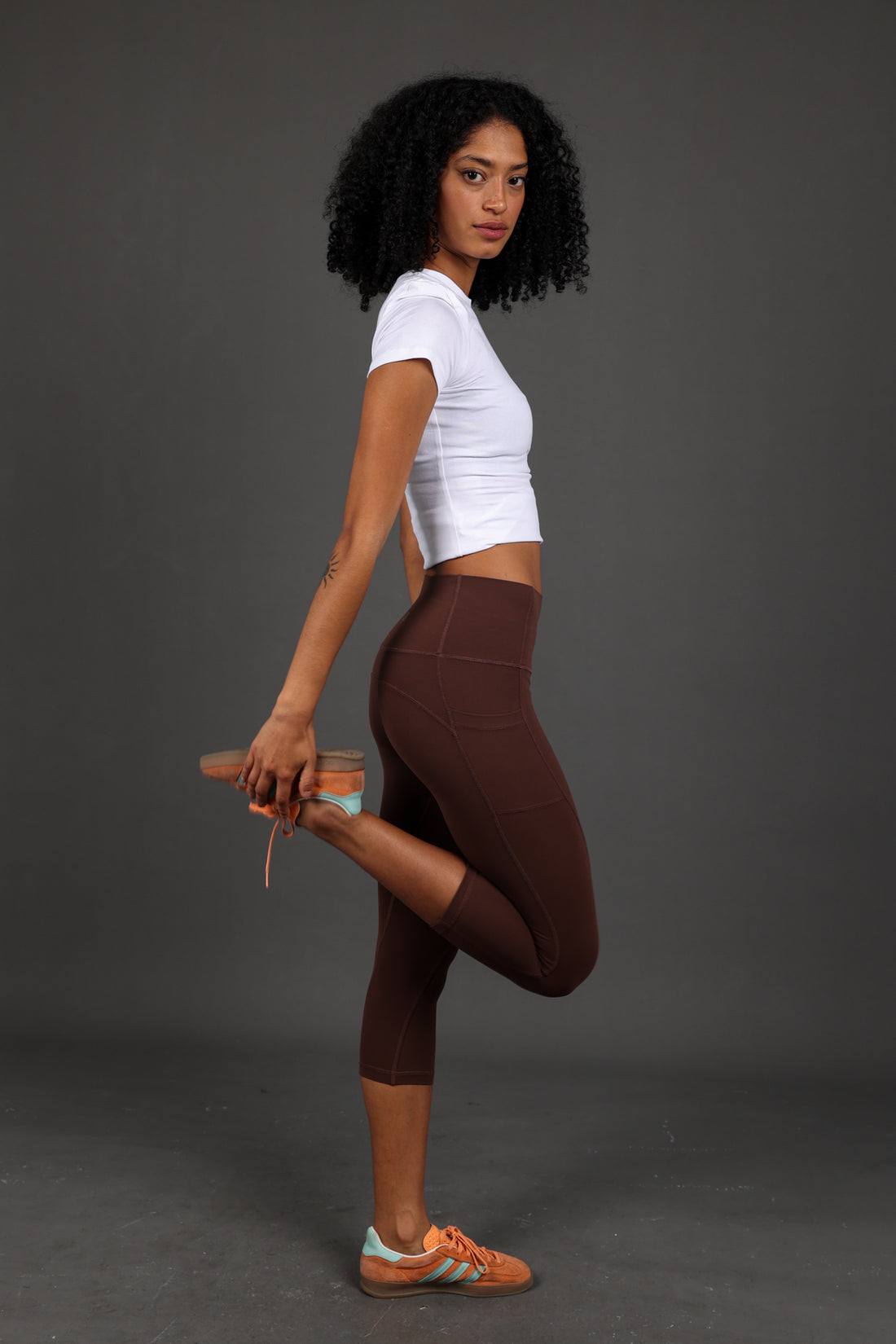 "Utility" High Waist Pocket Capri