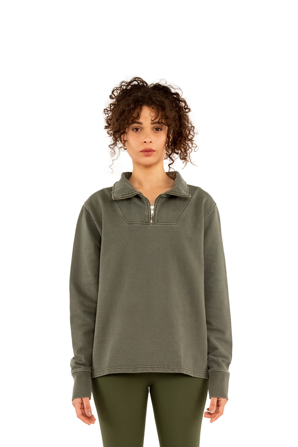 Garment Dyed ‘Munich’ Quarter Zip