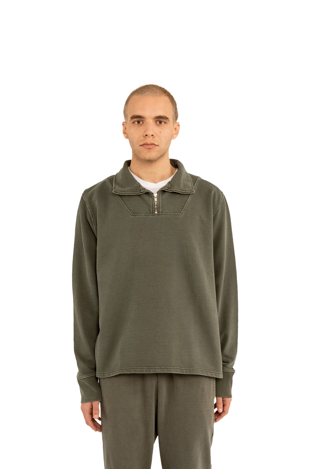 Garment Dyed ‘Munich’ Quarter Zip