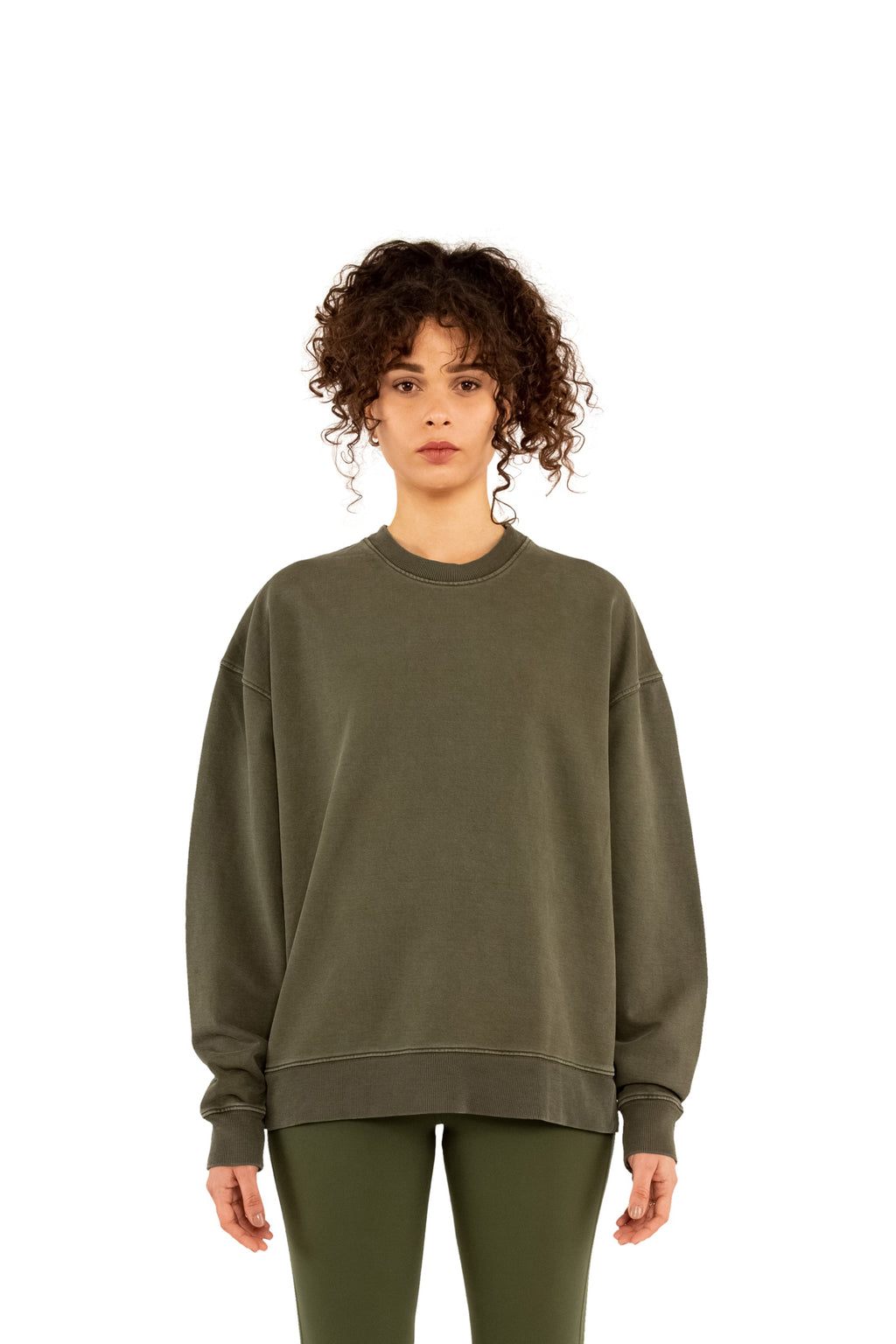Garment Dyed ‘Uniform’ Crewneck Sweatshirt