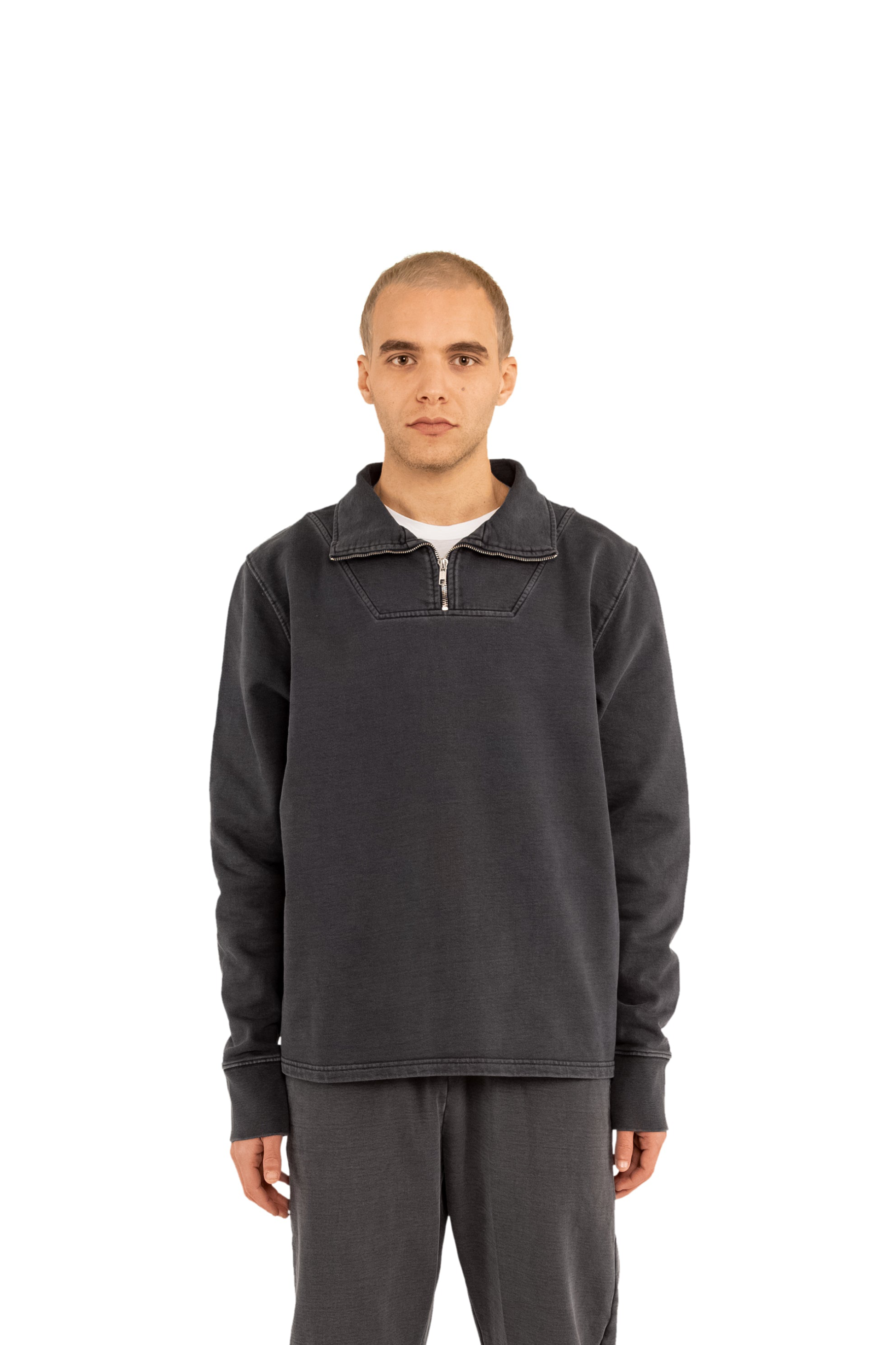 Garment Dyed ‘Munich’ Quarter Zip