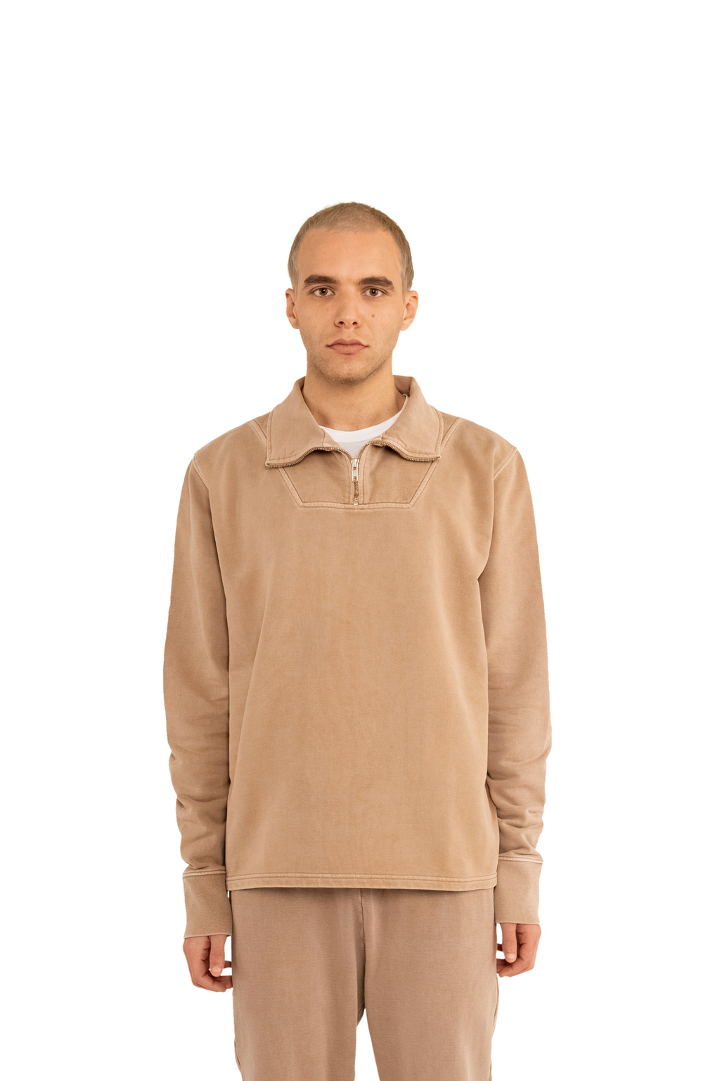 Garment Dyed ‘Munich’ Quarter Zip