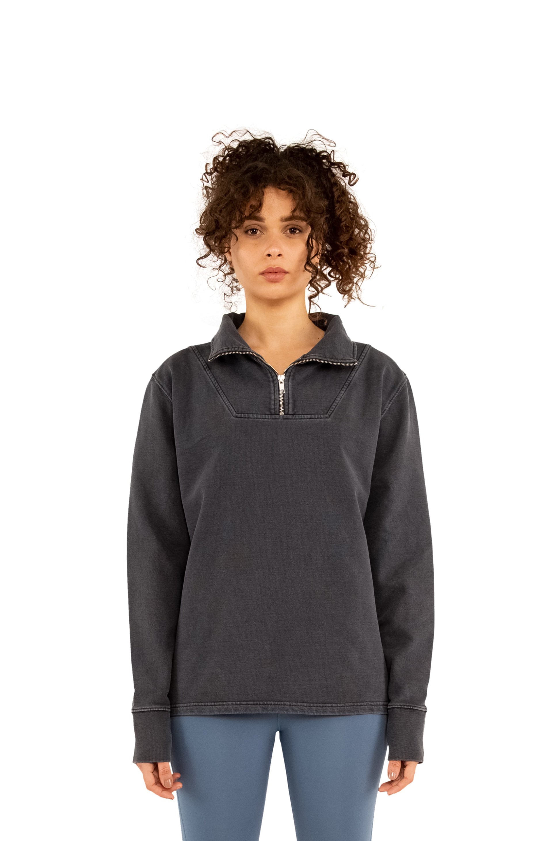 Garment Dyed ‘Munich’ Quarter Zip