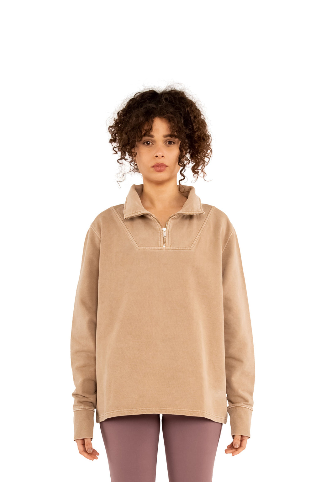 Garment Dyed ‘Munich’ Quarter Zip