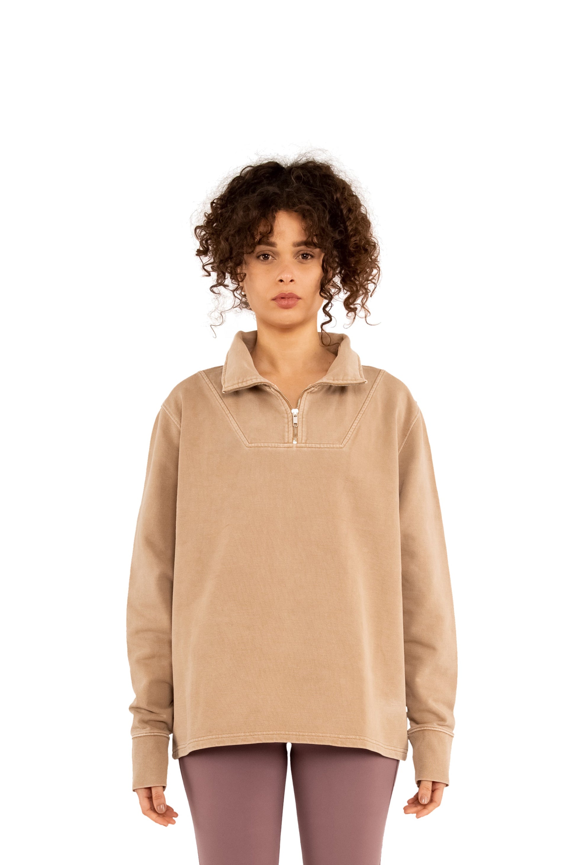 Garment Dyed ‘Munich’ Quarter Zip