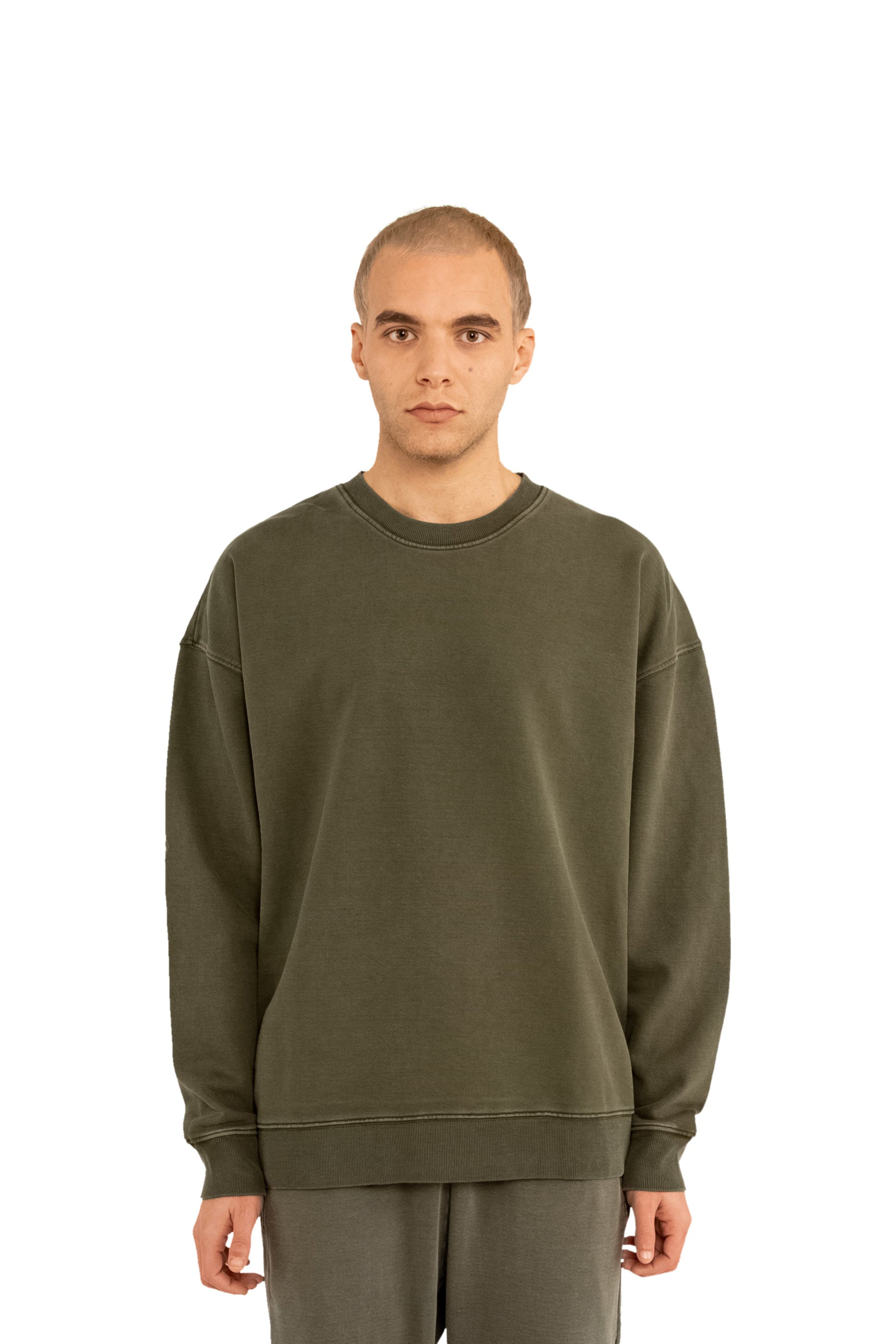 Garment Dyed ‘Uniform’ Crewneck Sweatshirt