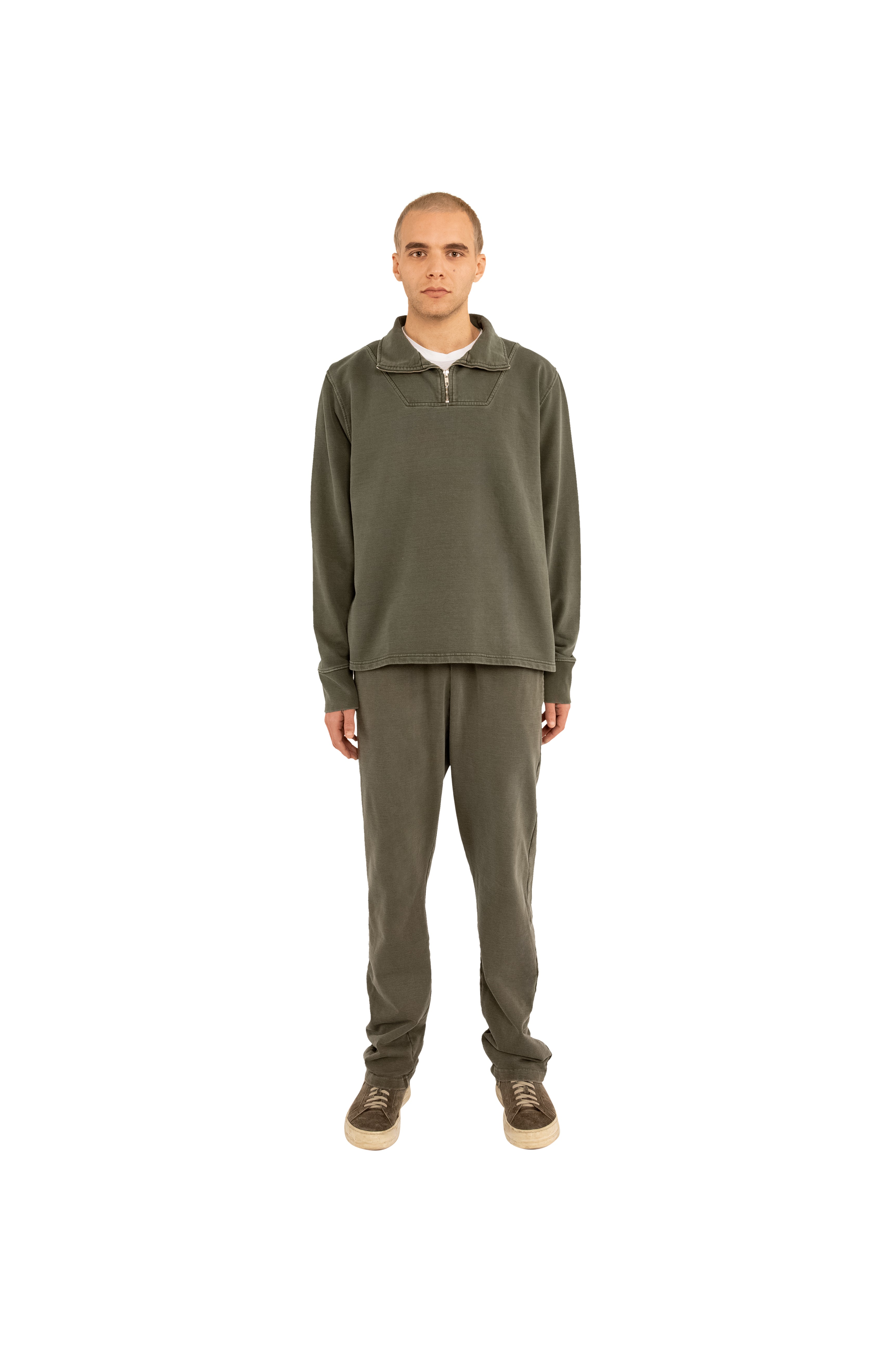 Garment Dyed ‘Munich’ Quarter Zip