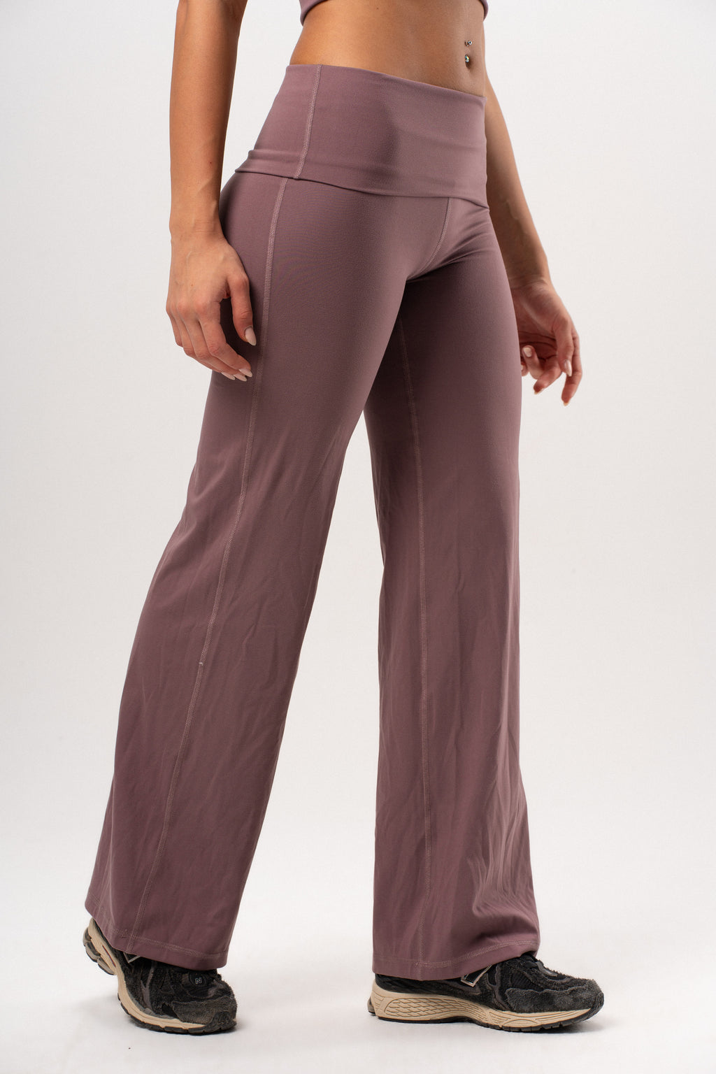 Nova Folded Waist Flared Leggings