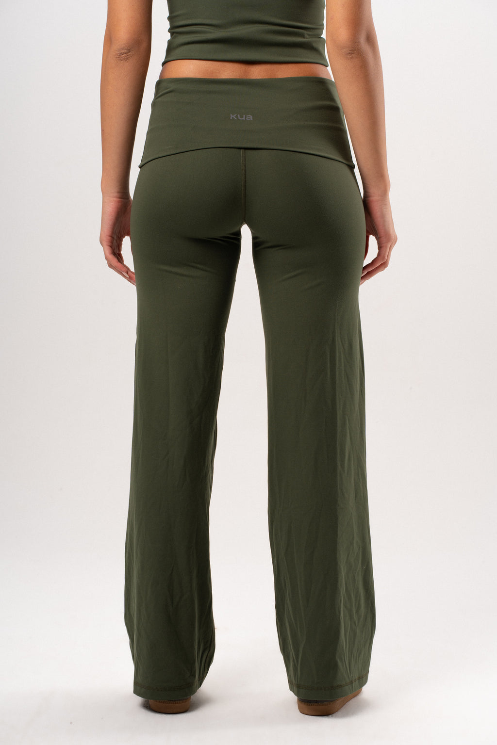 Nova Folded Waist Flared Leggings